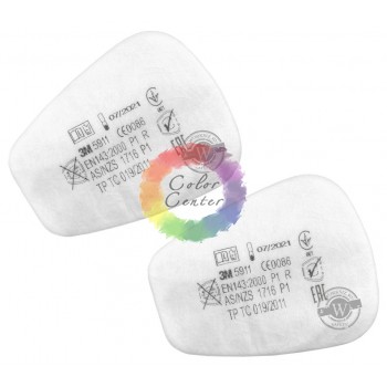 3M 05911 Фильтр предварительный от пыли и аэрозолей для масок 6000/7500