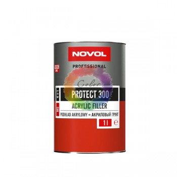 Акриловый грунт для авто Novol PROTECT 300 4+1, черный, 1 л (без отвердителя)