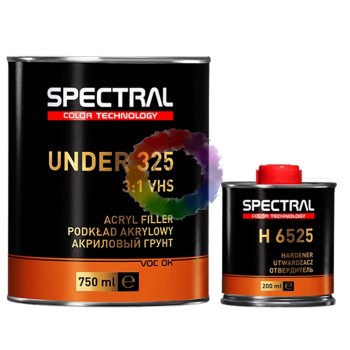 Грунт мокрий по мокрому, акриловий SPECTRAL 87231 Under 325 P3, 3:1 сірий, 0,75 л + Затверджувач Н6525, 0,25 л