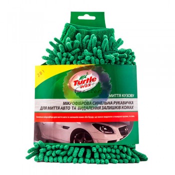 Микрофибровая синельная перчатка Turtle Wax для удаления следов насекомых с авто