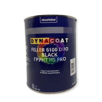 Акриловый грунт для авто Dyna 6100 DUO Черный 3 л (без отвердителя)