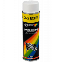  Motip Эмаль аэрозольная акриловая, белая матовая, 500 мл 