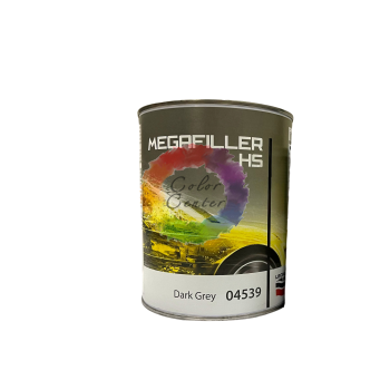 Акриловый грунт для авто Lechler 04539 MEGAFILLER HS  DARK GREY 1 л, темно серый (без отвердителя)