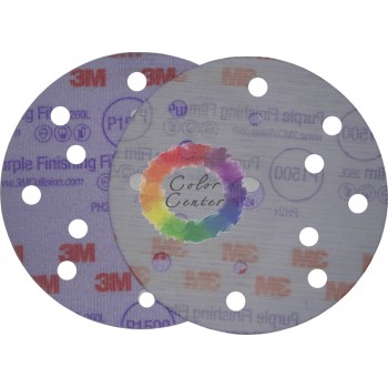 3M 51099 Супертонкий Абразивный Полировальный Диск Hookit 260L, діам. 150 мм, P800, конфіг. LD861A