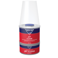  SOLID лак для быстрого и локального ремонта 2+1 JET CLEAR 0,5 +0,25л 