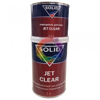  Лак для швидкого та локального ремонту 2+1 JET CLEAR SOLID, 1л + затв. 0,5л