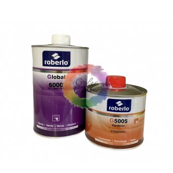 Roberlo Лак Global 6000, 1л + отв. G5005, 0,5л
