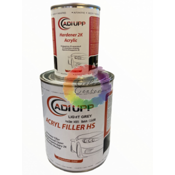 Акриловая грунтовка для авто ADI UPP HS 4:1, 1л + отвердитель 0,25 л, серый