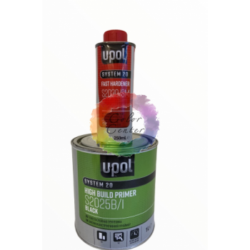 Грунт акриловий автомобільний U-POL 2025 UHS, 1л + Затверджувач S2030/SM 0,25л, сірий