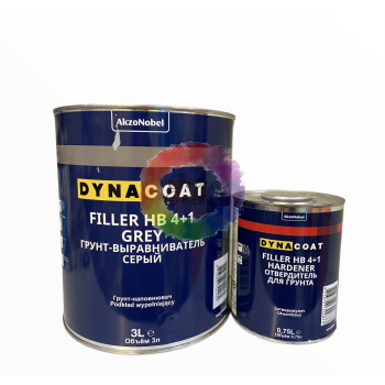 Грунт акриловый автомобильный DYNA HB 4+1 серый 3л + 0,75 л