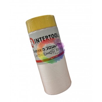 Плівка захисна з малярною стрічкою Intertool 1700мм х 15м КТ-0803