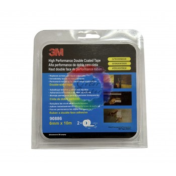 Скотч двосторонній, стрічка 9088 3М 90886 - 10 м х 6 мм х 0,205 мм (Синій)