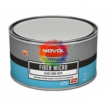 Шпатлевка автомобильная со стекловолокном Novol FIBER MICRO 1.8 кг